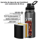 Garrafa Térmica LED 350ml Anti-Vazamento com Alça